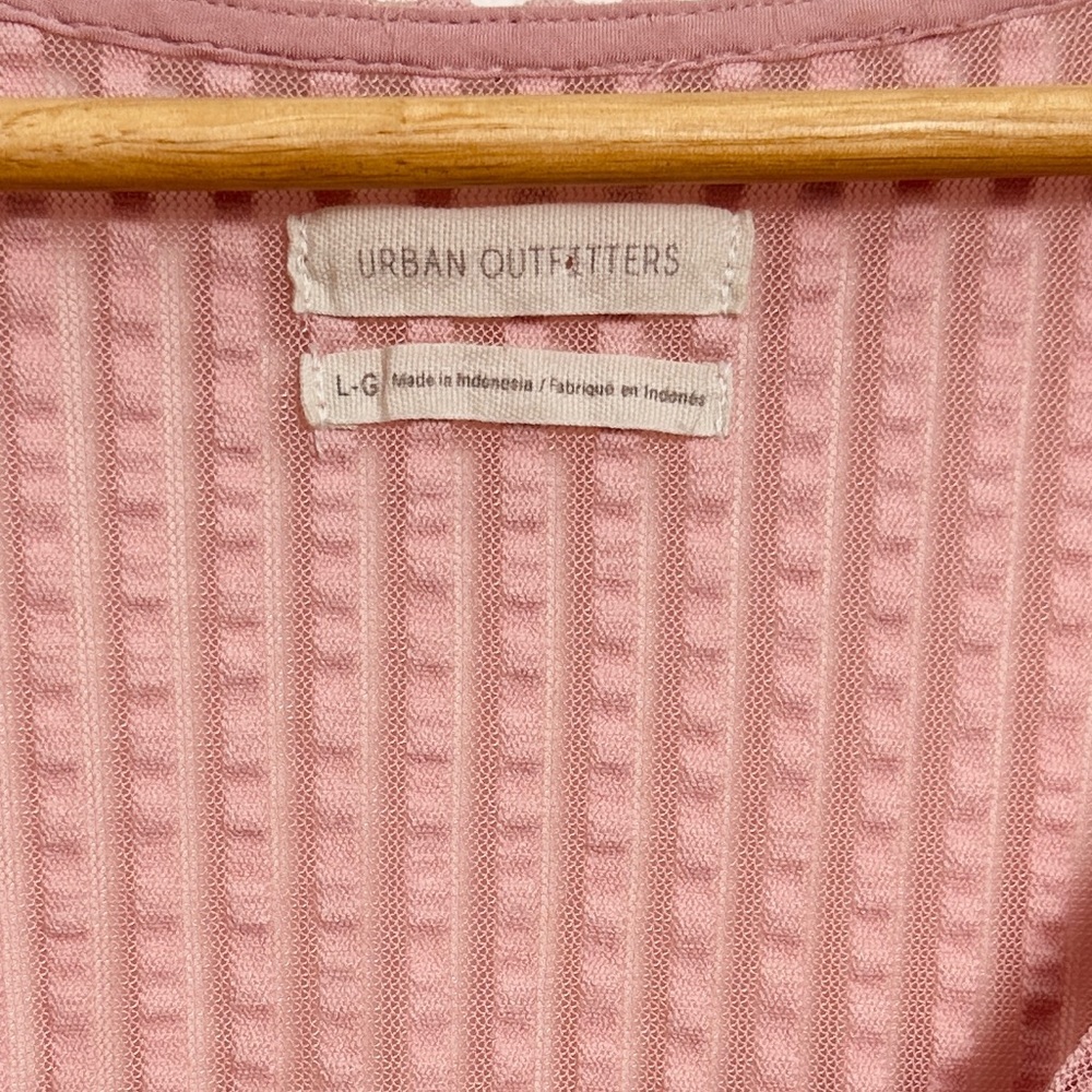 Urban Outfitters Peasant style cropped top - dusty pink - polyester - L - Picture 10 of 10